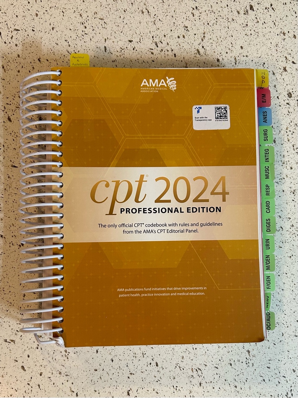 AMA CPT Professional Edition 2024 Official Code Book [PREOWNED]